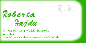 roberta hajdu business card